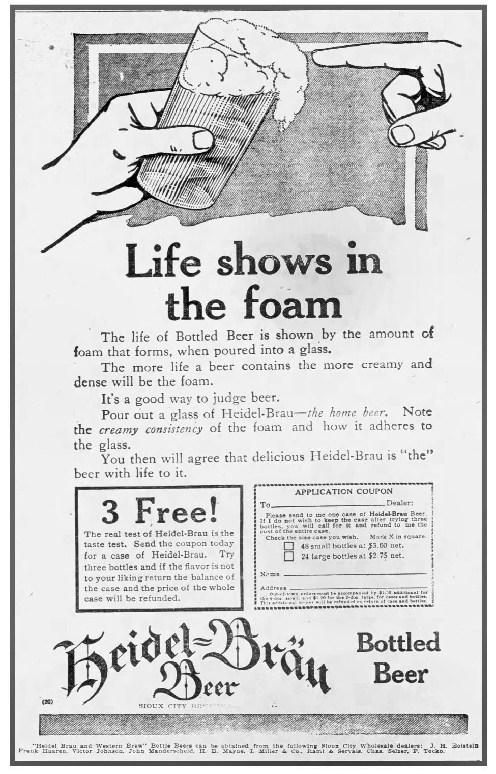 Heidel-Brau ad Aug. 18, 1911